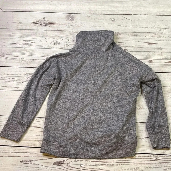 Apana Purple Cowl Neck Workout Sweatshirt - Picture 9 of 10